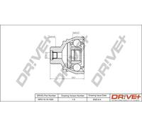 Joint de cardan DP2110.10.1523 Drve+ pour AUDI A7 Sportback A6 C7 A5 A8 D4 Q5