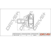 Drve+ DP2110.10.1537 Jeu de joints, arbre de transmission pour AUDI,CUPRA,SEAT,