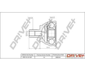 Drve+ DP2110.10.1537 Jeu de joints, arbre de transmission pour AUDI,CUPRA,SEAT,