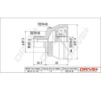 Drve+ Joint Ensemble De Transmission Côté Roue Pour Audi A4 Avant 8E5