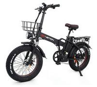 DRVETION AT20 - Vélo électrique pliant 20" Noir, Batterie 20Ah, Moteur 250W, Vitesse max 25 km/h, Freins à huile, 7 Vitesses Shimano Noir