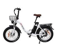 DrVetion CT20 Vélo électrique Fat Bike, pliable, batterie Samsung, blanc blanc