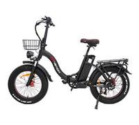 DrVetion CT20 Vélo électrique Fat Bike, pliable, batterie Samsung, noir noir