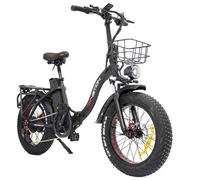 DRVETION CT20 Vélo électrique, Noir, Moteur 750W, Batterie 48V20AH, Pliable, Frein à Disque Mécanique