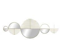 DRW Applique Miroir Mural en métal doré 114 x 40 x 1,5 cm