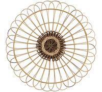 DRW Applique murale ronde en bois naturel 60x3x60cm