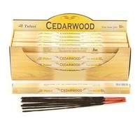 DRW Bâtonnets d'encens Parfum Bois de cèdre 25 cm Cedarwood (120 unités) + Tampon Saint Pancrace