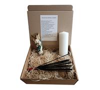 DRW Boîte avec archange San Gabriel et bougie de pétition et Encens