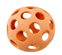 DRW Boule ajourée en céramique Ton Marron tuile 10 x 10 x 10 cm