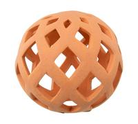 DRW Boule ajourée en céramique Ton Marron tuile 10 x 10 x 10 cm