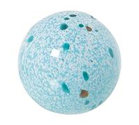 DRW Boule de Verre en Bleu Ciel moucheté 9,5 x 9,5 cm, estandar