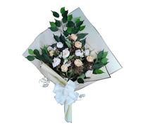 DRW Bouquet de Fleurs artificielles pour cimetière à Mettre dans Un Pot, Un Vase ou sur Une Tombe 73 x 63 x 20 cm (annonces)