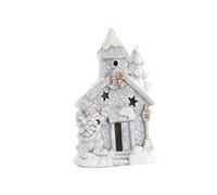 DRW CASA Père Noël en résine avec lumières LED 35 x 20 x 51 cm