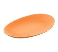 DRW Centre de Table Ovale en céramique Ton Marron tuile 36 x 20 x 6 cm