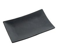 DRW Centre de Table rectangulaire en céramique Noir 26 x 16 x 3,5 cm