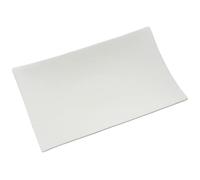 DRW Centre de Table rectangulaire en céramique Ton crème 40 x 24 x 8 cm