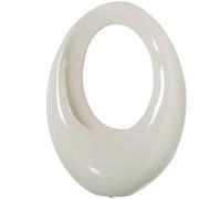 DRW Centre en Forme de Sac en céramique Gris Clair 16 x 34 x 48 cm