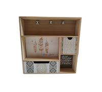 DRW - Commode avec Cadre Photo Boho Chic 50 x 40 x 10 cm