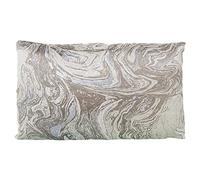 DRW Coussin rectangulaire Une Face en Polyester avec Dessin Abstrait et Fermeture éclair en Gris 30 x 50 cm