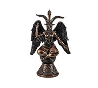 DRW Figure Baphomet Figurine du Bien et du Mal Finition Bronze en résine Peinte à la Main 15x8x23 cm