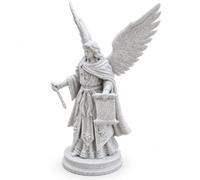 DRW Figurine Archange Saint Gabriel Style Granit 20 cm | 8,6x13,4x20 cm
