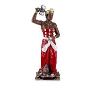 DRW Figurine Chango Grande orisha en résine Peinte à la Main 30 cm