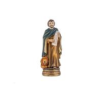 DRW Figurine de Saint Marc évangéliste en résine Peinte à la Main de 13 cm
