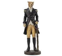 DRW Figurine d'un léopard habillé avec Costume en résine 15 x 13 x 43 cm