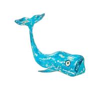 DRW Figurine d'une Baleine de Fer en Bleu 20 x 14 x 13 cm