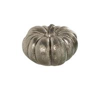 DRW Figurine d'une Citrouille en céramique argentée