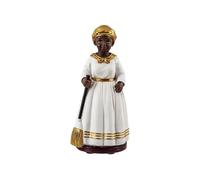 DRW Figurine Madame Blanche orisha en résine Peinte à la Main. La Madame est l'esprit d'une Ancienne Esclave Qui est Une Femme conjurée 7 x 6 x 15 cm