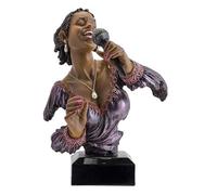 DRW Figurine Musicien Jazz Chanteur 20 x 23 x 35 cm