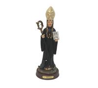 DRW Figurine Saint Benoît en résine Peinte à la Main 3 x 4 x 12 cm