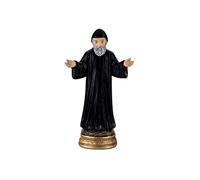 DRW Figurine Saint Charbel en résine Peinte à la Main 13 cm
