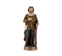 DRW Figurine Saint-Isidro Labrador en résine Peinte à la Main 20 cm