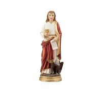 DRW Figurine Saint Jean Evangéliste Résine Peinte à la Main 20 cm