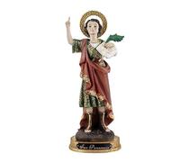 DRW Figurine Saint Pancrace en résine Peinte à la Main 22 cm