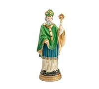 DRW Figurine Saint Patrick Résine Peinte à la Main 20 cm