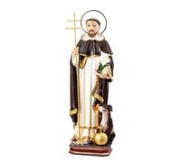 DRW Figurine Santo Domingo de Guzman Résine Peinte à la Main 20 cm
