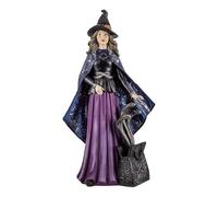 DRW Figurine sorcière avec Serpents en résine Peinte à la Main 41 cm