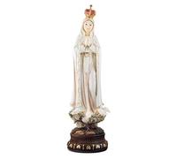 DRW Figurine Vierge de Fatima en résine Peinte à la Main 67 cm