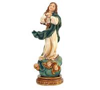 DRW Figurine Vierge immaculée en résine 15 cm avec boîte Cadeau avec Histoire