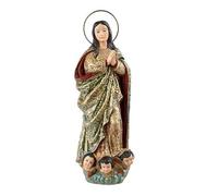 DRW Figurine Vierge Immaculée L'aveuglette en résine Peinte à la Main 22 cm