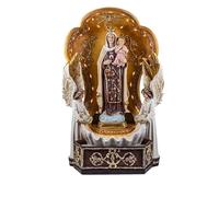 DRW Fontaine de la Vierge du Carmen avec Petits Anges patronne des Marins et Marine espagnole en résine Peinte à la Main