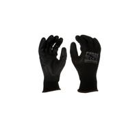 DRW Gants de travail nitrile sans couture 4121X Grip 13 noirs 12 jeux Taille L