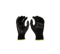 DRW Gants de travail nitrile sans couture 4121X Grip 13 noirs 12 jeux Taille M