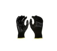DRW Gants de travail nitrile sans couture 4121X Grip 13 noirs 12 jeux Taille S