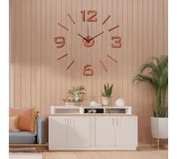 DRW Horloge Murale adhésive en Caoutchouc EVA Max. 60 cm en Bois 60 x 2 x 60 cm