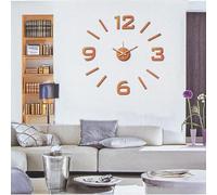 DRW Horloge Murale adhésive en Caoutchouc EVA Max. 60 cm en doré 60 x 2 x 60 cm