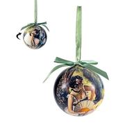 DRW Lot de 12 Boules de Noël de Ballet Ø 7,5 cm